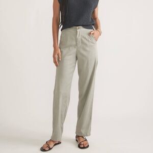 Marine Layer Women’s Saturday Pant Soft Faded Olive Mid Rise Size Large